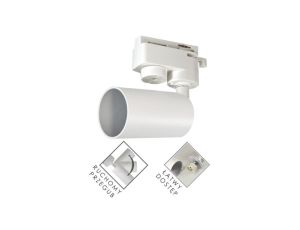 Oprawa sufitowa Lamia biała szynoprzewód 1-fazowa