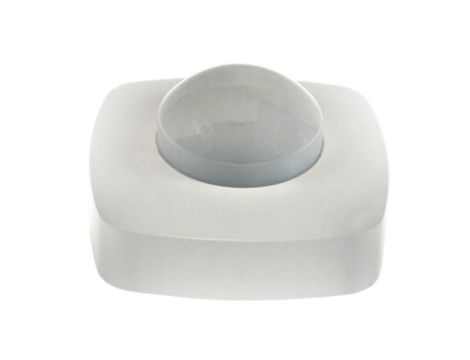 Czujnik ruchu PIR okrągły 2xdetector IP20 biały