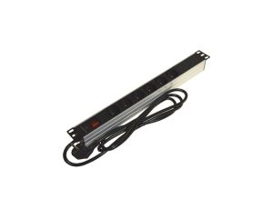 Listwa zasilająca RACK 19cali 1U 6 gniazd +wyłącznik