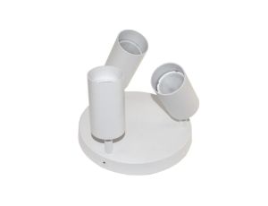 Lampa spotlight Fargo 3xGU10 biała okrągła