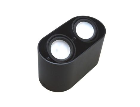 Oprawa sufitowa Sirok Black ruchoma okrągła alumin