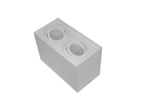 Oprawa sufitowa Siroco White ruchoma prostokąt alu