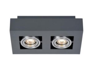 Oprawa sufitowa Pita Black+Silver ruchoma prostoką