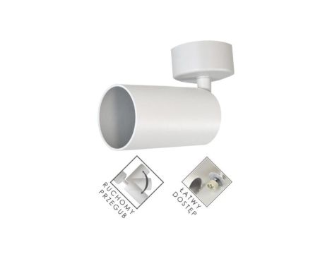 Lampa spotlight Fargo 1xGU10 biała