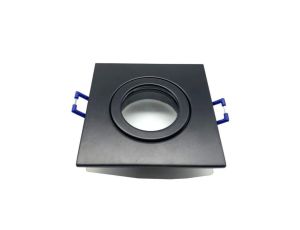 Oprawa sufitowa Quatro IP54 czarna kwadrat alumini