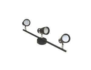 Lampa spotlight Dez 3xGU10 czarna