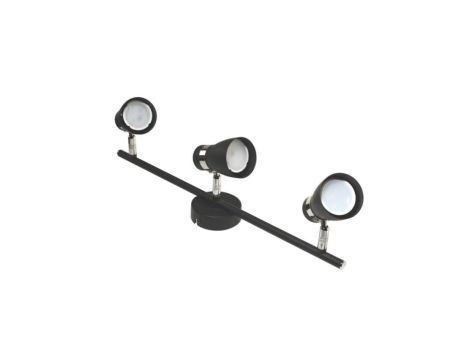 Lampa spotlight Dez 3xGU10 czarna