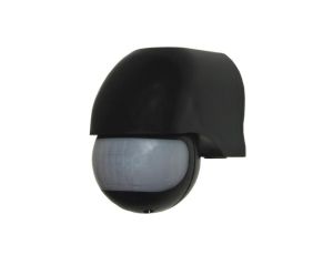 Czujnik ruchu PIR naścienny czarny