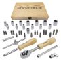 ROCKFORCE ZESTAW KLUCZY     1/4" 38el. - 3