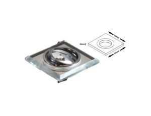 Oprawa sufitowa Worta Clear ruchoma chromowana