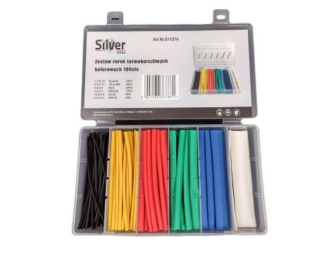 SILVER KOSZULKI TERMOKURCZLIWE  100szt. MIX KOLOR
