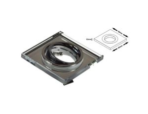 Oprawa sufitowa Denzel Clear ruchoma chromowana