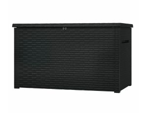 KETER SKRZYNIA OGRODOWA JAVA BOX RATTAN 870 L / GRAFITOWA