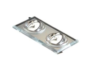 Oprawa sufitowa Worta Clear podwójna ruchoma