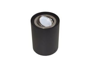Oprawa sufitowa Siroco Black/srebrna ruchoma okrąg