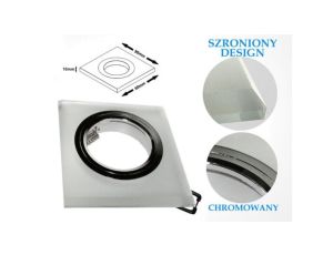 Oprawa sufitowa Worta szroniona chromowana MR16