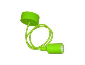 Oprawa Biko na żarówkę E27 z przewodem zielona