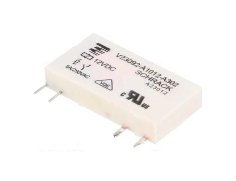 Przekaźnik: elektromagnetyczny SPST-NO Ucewki : 12VDC 6A/30VDC 0-1393236-8