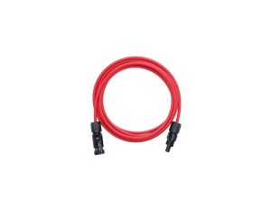 Przedłużka z złączami MC4- kabel solarny Keno 6mm2/czerwony/1m (PRZ-6MM-RED-1M)