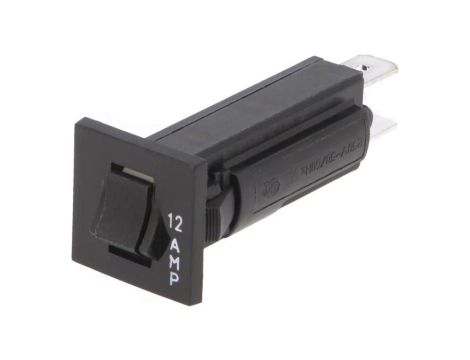 2-1393250-7 Wyłącznik nadprądowy Uznam: 250VAC 32VDC 12A SPST-NC na panel