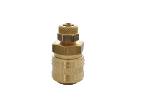 Szybkozłącze pneumatyczne DN7,2 typ 26, skręcane do węża fi 8x6 mm, mosiądz