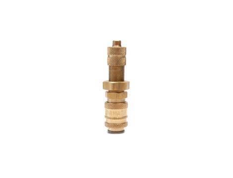 Szybkozłącze pneumatyczne DN2,7 typ 20, grodziowe skręcane do węża fi 4x3 mm, mosiądz