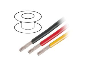 Przewód na rolce o długości 30,5m linka Cu, 300V PVC zielony 24 AWG 3050 GR005