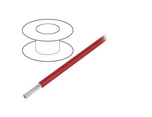 Przewód na rolce o długości 305m linka Cu, 300V PVC czerony 24 AWG 3250 RD001