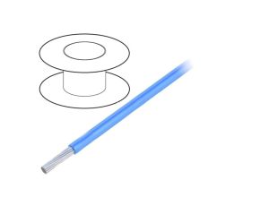 Przewód na rolce o długości 30,5m linka Cu, 300V PVC niebieski 18 AWG 3055 BL005