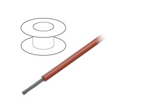 Przewód na rolce o długości 30,5m linka Cu, 300V PVC czerwony 20 AWG 7132 RD005