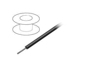 Przewód na rolce o długości 30,5m linka Cu, 600V PVC czarny 28 AWG 1851 BK005