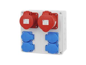 Rozdzielnica budowlana 2x16A/4P 4x230V RSBO.024/4