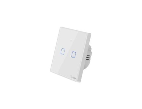 Dotykowy włącznik światła WiFi + RF 433 Sonoff T2 EU TX (2-kanałowy)
