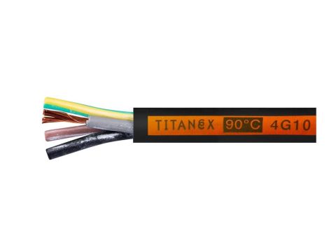 Przewód w gumie H07RN-F/ OnPd 4x10mm2 450/750V Helukabel Nexans TITANEX /100m/