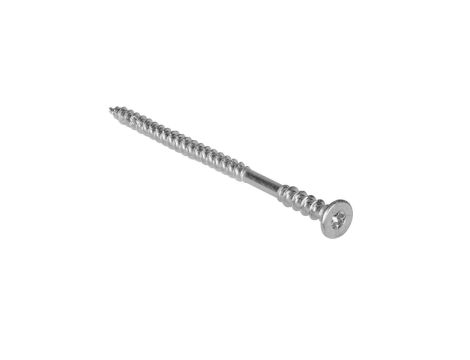 Wkręty dystansowe do poziomowania łat z łbem stożkowym i gniazdem TORX 6,0x120mm białe 100szt.