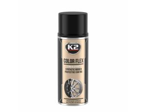 K2 COLOR FLEX GUMA W SPRAYU - CZARNY POŁYSK 400ML