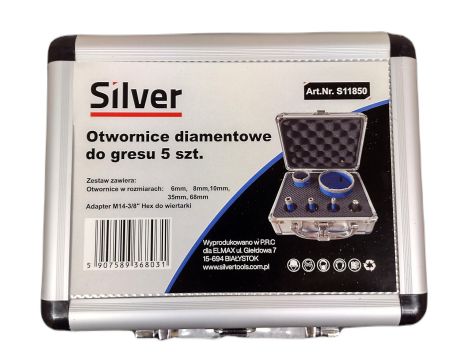 OTWORNICE DIAMENTOWE 5el. M14 SILVER