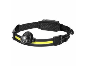 ORNO LATARKA CZOŁOWA LED COB 3W + LED CREE 10W AKUM. 1200mAh