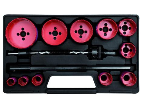 ZESTAW OTWORNIC DLA ELEKTRYKÓW 19-76MM 15 CZĘŚCI