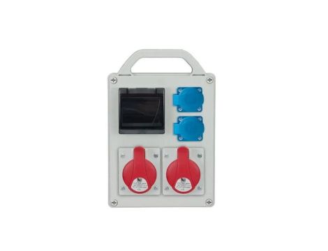 Rozdzielnica przenośna R-BOX 240R 4S 2x16A/5P 2x250V, puste okno IP44 B.1702R