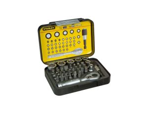 ZESTAW BITÓW I NASADEK 1/4 Z GRZECHOTKĄ 39SZT.