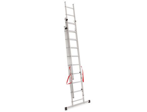 AWTOOLS DRABINA ALUMINIOWA BASIC 3x10 STOPNI 150KG - 3