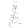 AWTOOLS DRABINA ALUMINIOWA BASIC 3x10 STOPNI 150KG - 2