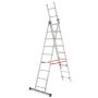 AWTOOLS DRABINA ALUMINIOWA BASIC 3x10 STOPNI 150KG - 3