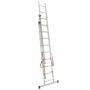 AWTOOLS DRABINA ALUMINIOWA BASIC 3x10 STOPNI 150KG - 4