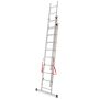 AWTOOLS DRABINA ALUMINIOWA BASIC 3x10 STOPNI 150KG - 5