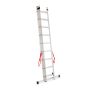 AWTOOLS DRABINA ALUMINIOWA BASIC 3x10 STOPNI 150KG - 7