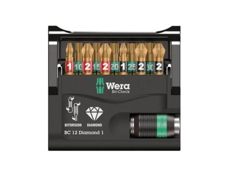 ZESTAW BITÓW BIT-CHECK 12 DIAMOND 1, 12 CZ.