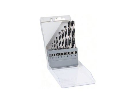 Zestaw wierteł 10 szt. pointteq do metalu 1-10mm