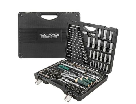 ROCKFORCE ZESTAW KLUCZY 218el. 1/2" 3/8" 1/4"  RF-42182-5